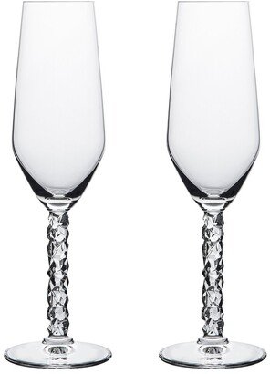 Set Of 2 Carat Champagne Flute Glasses-AA