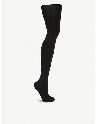 Womens Black Cashmere ilk Tights