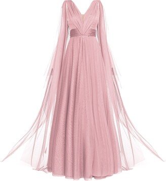 Angelika Jozefczyk Tulle Evening Gown Dusty Pink