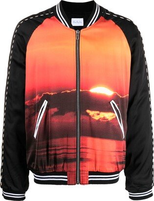 BLUE SKY INN Graphic-Print Bomber Jacket