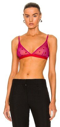 4G Logo Jacquard Bra in Pink