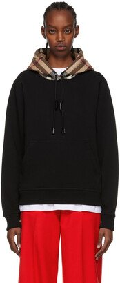 Black Cotton Hoodie-AA