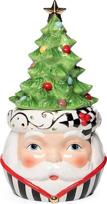 Tree Top Ceramic Santa Cookie Jar