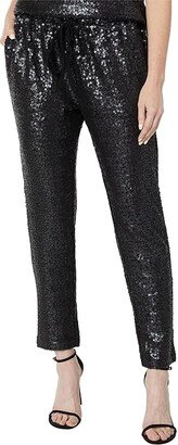 Oxford Sequin Pants (Black) Women's Casual Pants