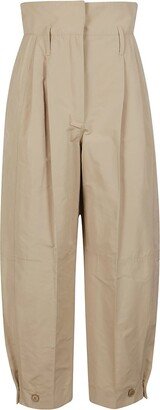 High-Waisted Cargo Trousers-AB