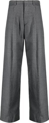 Inverted wide-leg trousers