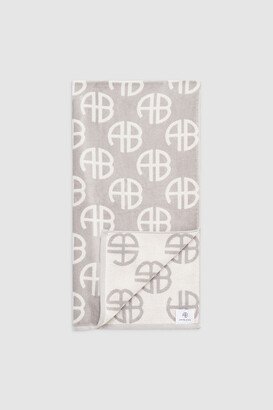 Bahia Towel in Lavender Monogram Print