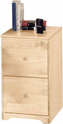 Country Shaker Pine Office File Cabinet Storage Two Drawers, 26.5 H, 15.5 W, 19.5 Proj Renovators Supply