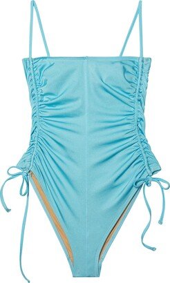 Disco Ruched One-Piece Swimsuit