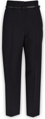 High Waist Slim Fit Trousers-AB