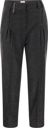 Pleated Tailored Pants-AB