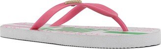 Women's Solo Flip Flops - Pink, Green, White