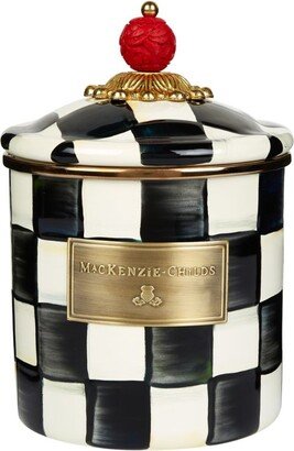 MacKenzie-Childs Small Courtly Check Enamel Canister-AA