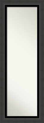 Non-Beveled Full Length On The Door Mirror - Tuxedo Frame - Tuxedo Black - Outer Size: 19 x 53 in