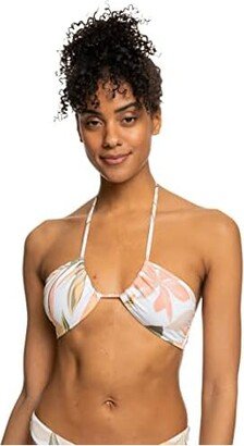 Printed Beach Classics Fashion Bikini Top (Bright White Subtly Salty Flat) Women's Swimwear