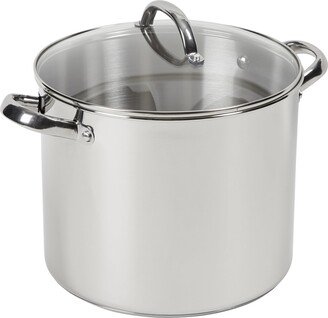 Dunelm Essentials 11 Litre Stainless Steel Stock Pot Silver