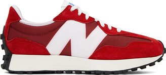 Red & White 327 Sneakers