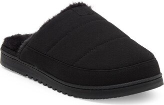 NORDSTROM RACK Keegan Faux Fur Lined Quilted Scuff Slipper