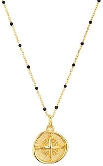 North Star Pendant Necklace in 18K Gold-Plated Sterling Silver, 16-18