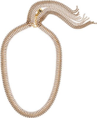 Arte Crystal-embellished Fringed Necklace