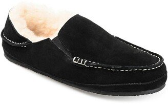 TERRITORY BOOTS Solace Genuine Shearling Lined Suede Slipper