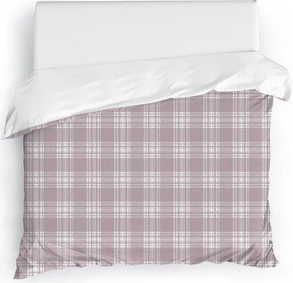 SOHO PLAID LIGHT PLUM Duvet Cover