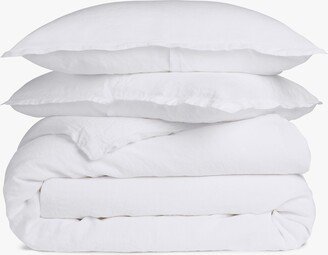 Twin Linen Duvet Cover Set