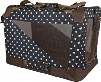 Folding Zippered 360° Vista View House Pet Crate Navy-XL