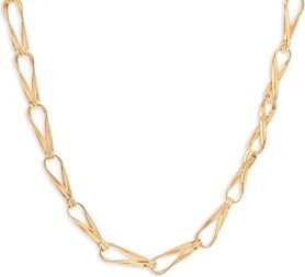 18K Yellow Gold Marrakech Onde Double Link Necklace, 18