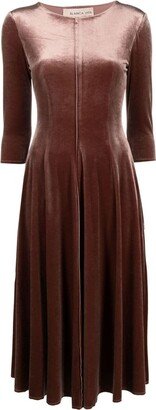 Adonis velvet midi dress-AA