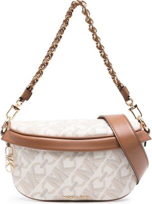 Monogram-Jacquard Leather Belt Bag