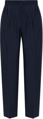 Straight-Leg Tailored Trousers-GR