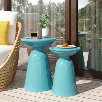 Pelon Outdoor Outdoor Metal Side Tables