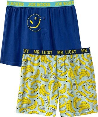 Men's Banana Whales Knit Boxers, Pack of 2