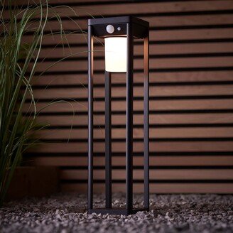 Vogue Lighting Vogue Clayton 40cm Outdoor Solar PIR Floor Light Black