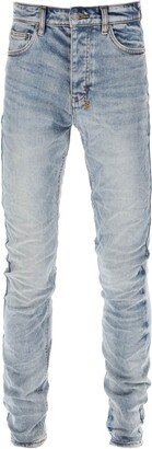 Crinkle-effect Skinny Jeans