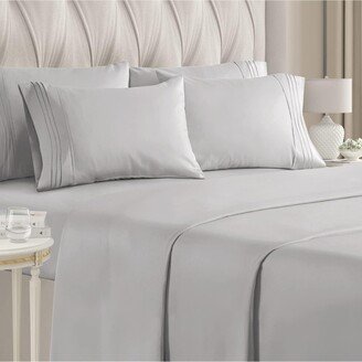 Cgk Unlimited 6 Piece Microfiber Solid Sheet Set - Full