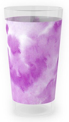 Outdoor Pint Glasses: Watercolor Texture - Purple Outdoor Pint Glass, Purple