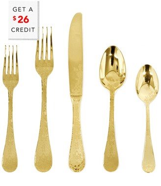 5Pc Flatware Set With $26 Credit