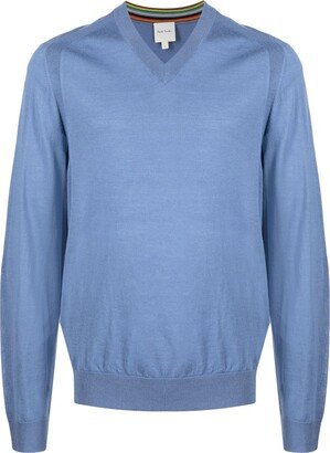 V-neck merino wool jumper-AH