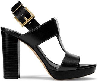 Becker T-Strap Leather Platform Sandals