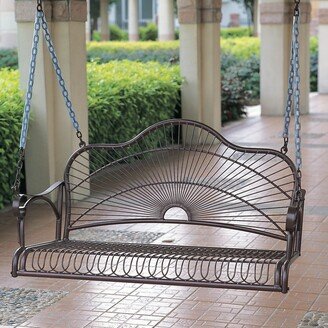 Sun Ray Iron Porch Swing