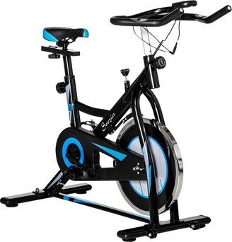 Stationary Indoor Cycling Exercise Bike, Adjustable Comfortable Seat w/ Cushion, Grip Handlebar, LCD, 220 lbs. Weight Limit