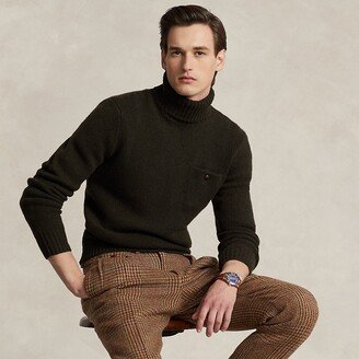 Wool-Cashmere Turtleneck Sweater-AA