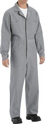 Red Kap Men's Button-Front Cotton Coverall (Fisher Herringbone) Men's Coat