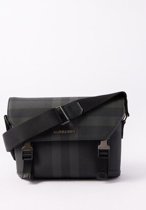 London-check Faux-leather Cross-body Bag