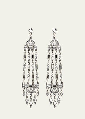 Multi-Strand Crystal Drop Earrings