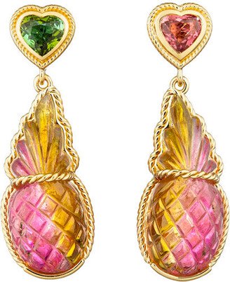 Colorful Watermelon Tourmaline Earrings