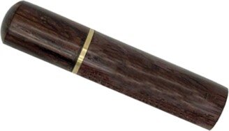 Lovely Natural Walnut Cremation Urn/Scattering Tube - Fits in Pocket/Purse, Perfect For Travel, Tsa Compliant With Velvet Pouch