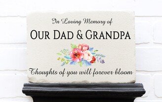 Custom Memorial Garden Stone | Sympathy Gift Memory Decor Temporary Grave Marker Gravestone Headstone Decoration